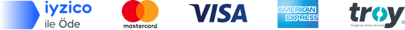 iyzico ile öde — Visa, MasterCard, American Express, Troy