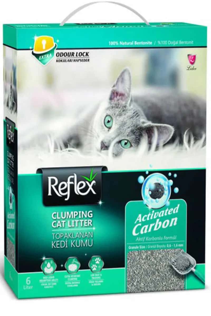 Reflex Box Active Carbon Gri Kedi Kumu 6lt