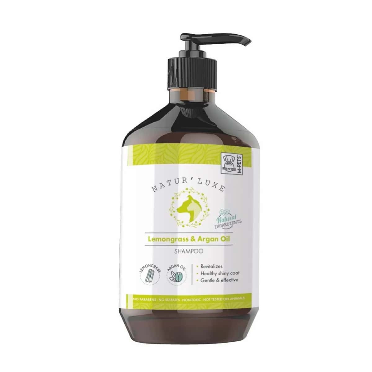 M-PETS NATURLUXE DOG SHAMPOO LEMONGRASS & ARGAN OIL 500ML