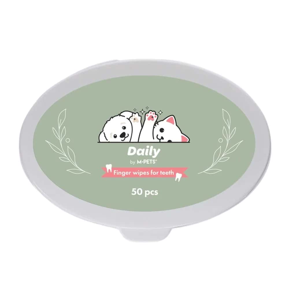 M-PETS DAİLY KEDİ ve KÖPEK DİŞ TEMİZLİĞİ İÇİN PARMAK PEDİ 50Lİ