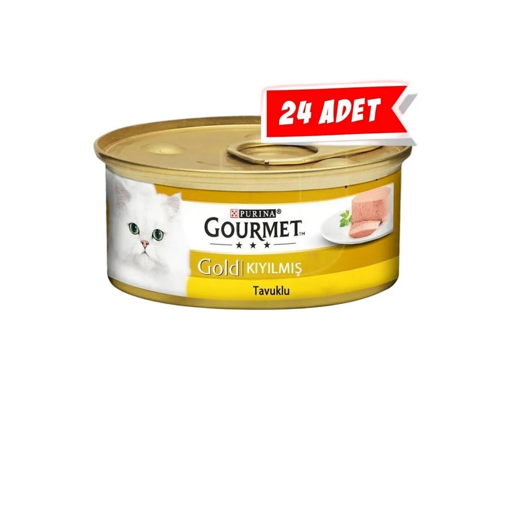 Gourmet Gold Kıyılmış Tavuk Etli Yetişkin Kedi Konservesi 24x85gr (24lü)