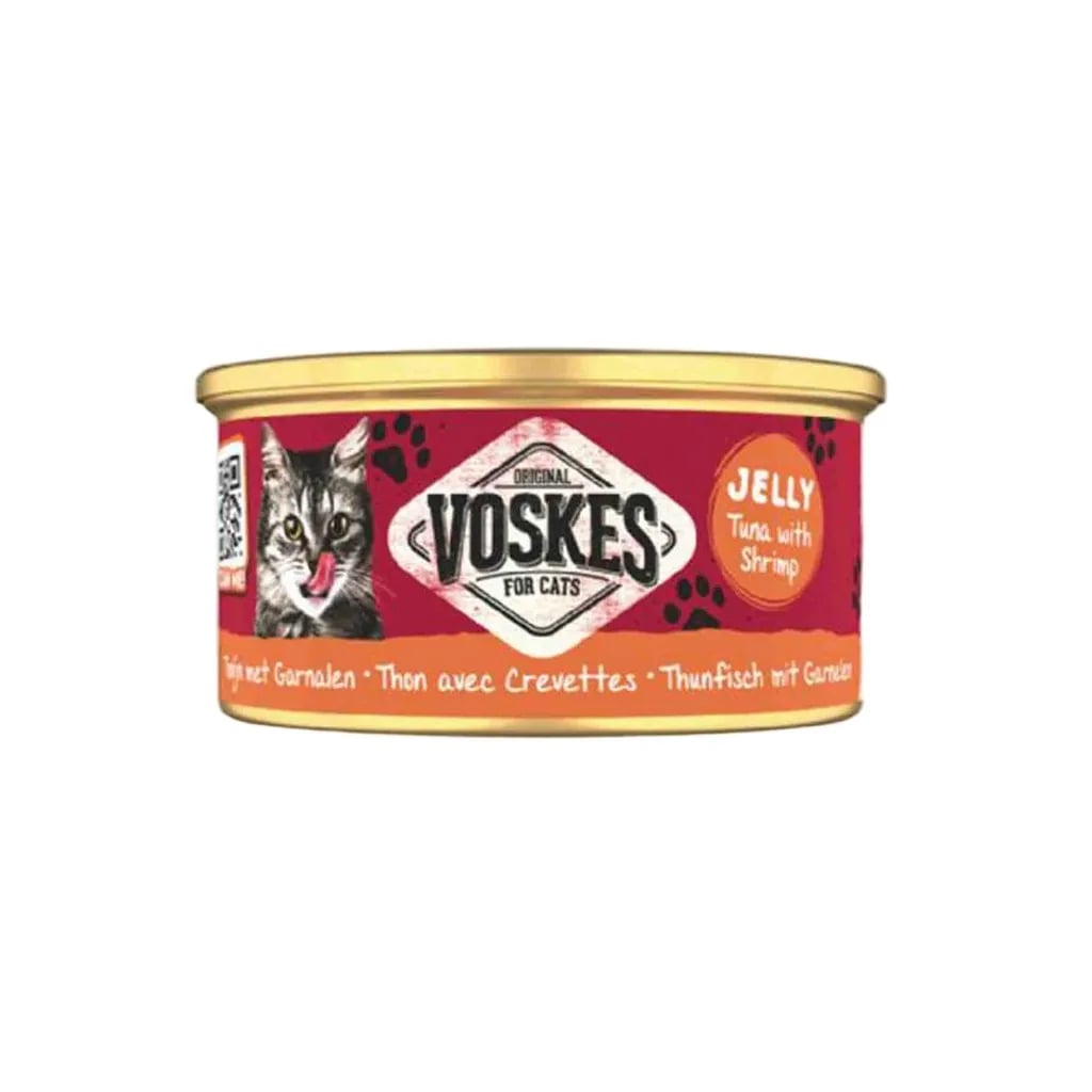 Voskes Ton Balıklı ve Karidesli Kedi Konservesi 85gr