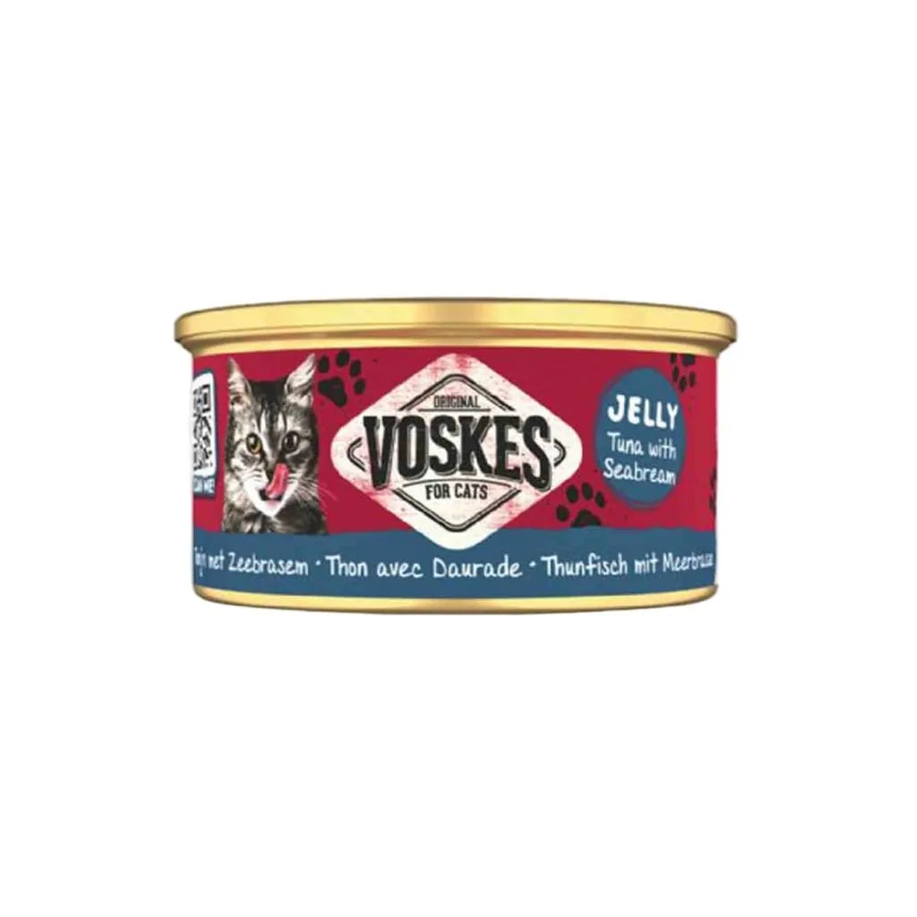 Voskes Ton Balıklı ve Çipuralı Kedi Konservesi 85gr