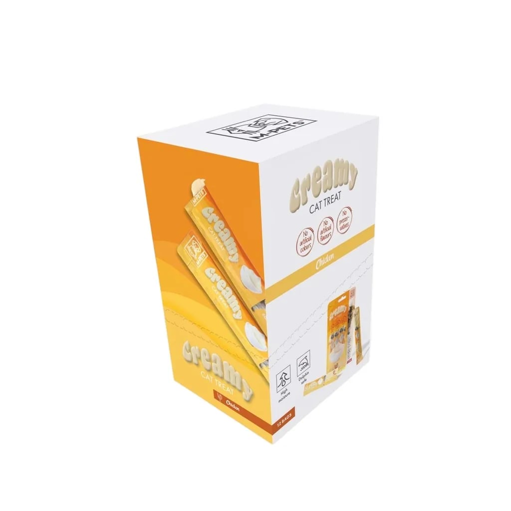 M-PETS CREAMY TAVUKLU KEDİ ÖDÜLÜ 4X15GR X 10