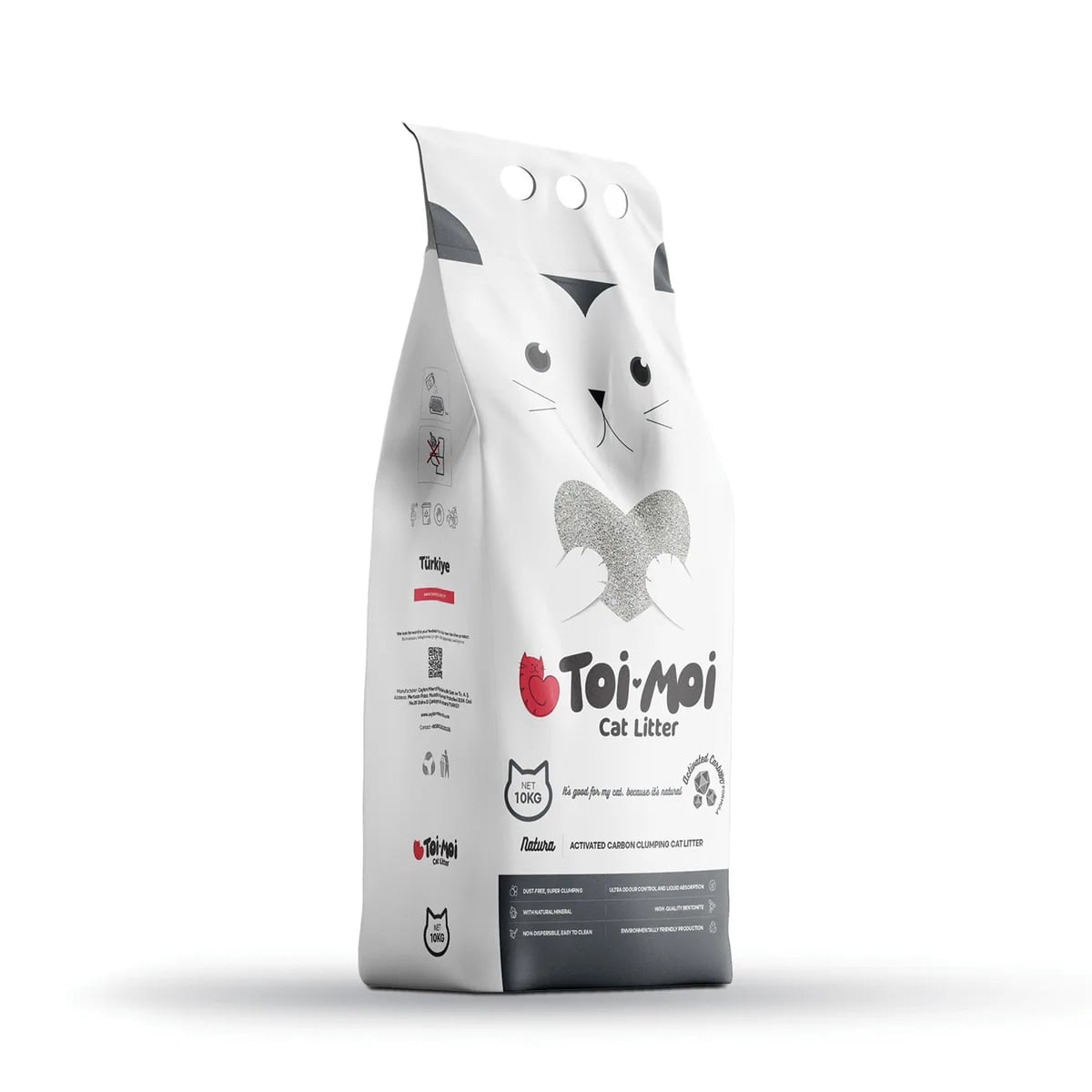 Toi Moi Aktif Karbon Sodyum Bentonit Kedi Kumu 10 L