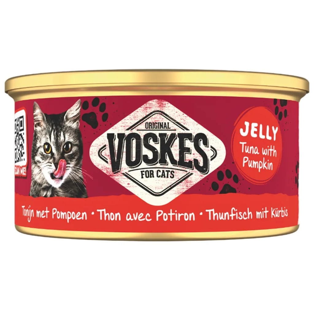 VOSKES TON BALIĞI ve BALKABAĞI KEDİ KONSERVESİ 85GR 24LÜ