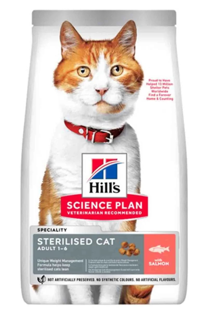 Hill's Somonlu Kısırlaştırılmış Kedi Maması 8kg+2kg HEDİYE
