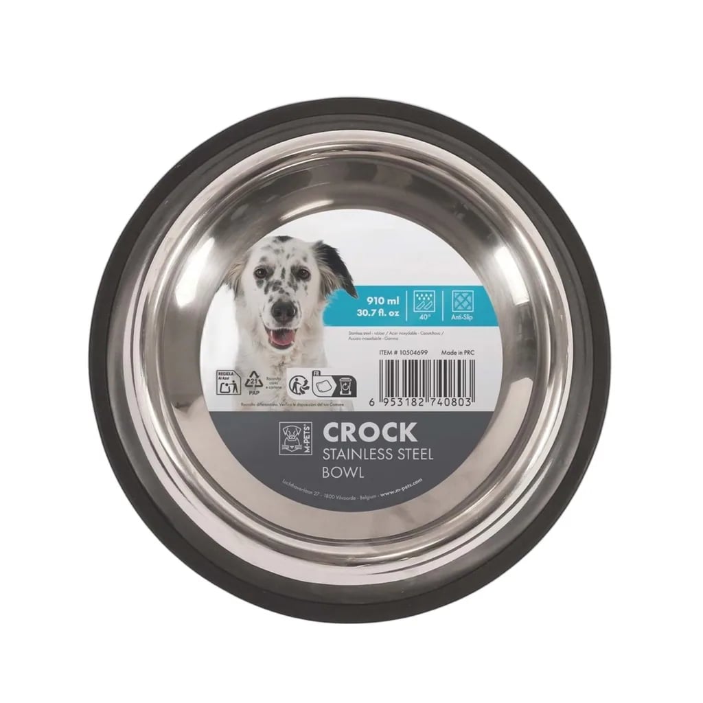 M-PETS CROCK PASLANMAZ ÇELİK MAMA KABI (L)
