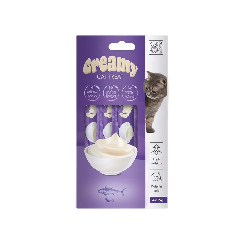 M-PETS CREAMY TON BALIKLI KEDİ ÖDÜLÜ 4X15GR X 10