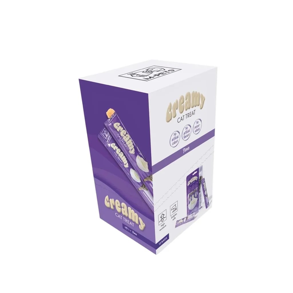 M-PETS CREAMY TON BALIKLI KEDİ ÖDÜLÜ 4X15GR X 10