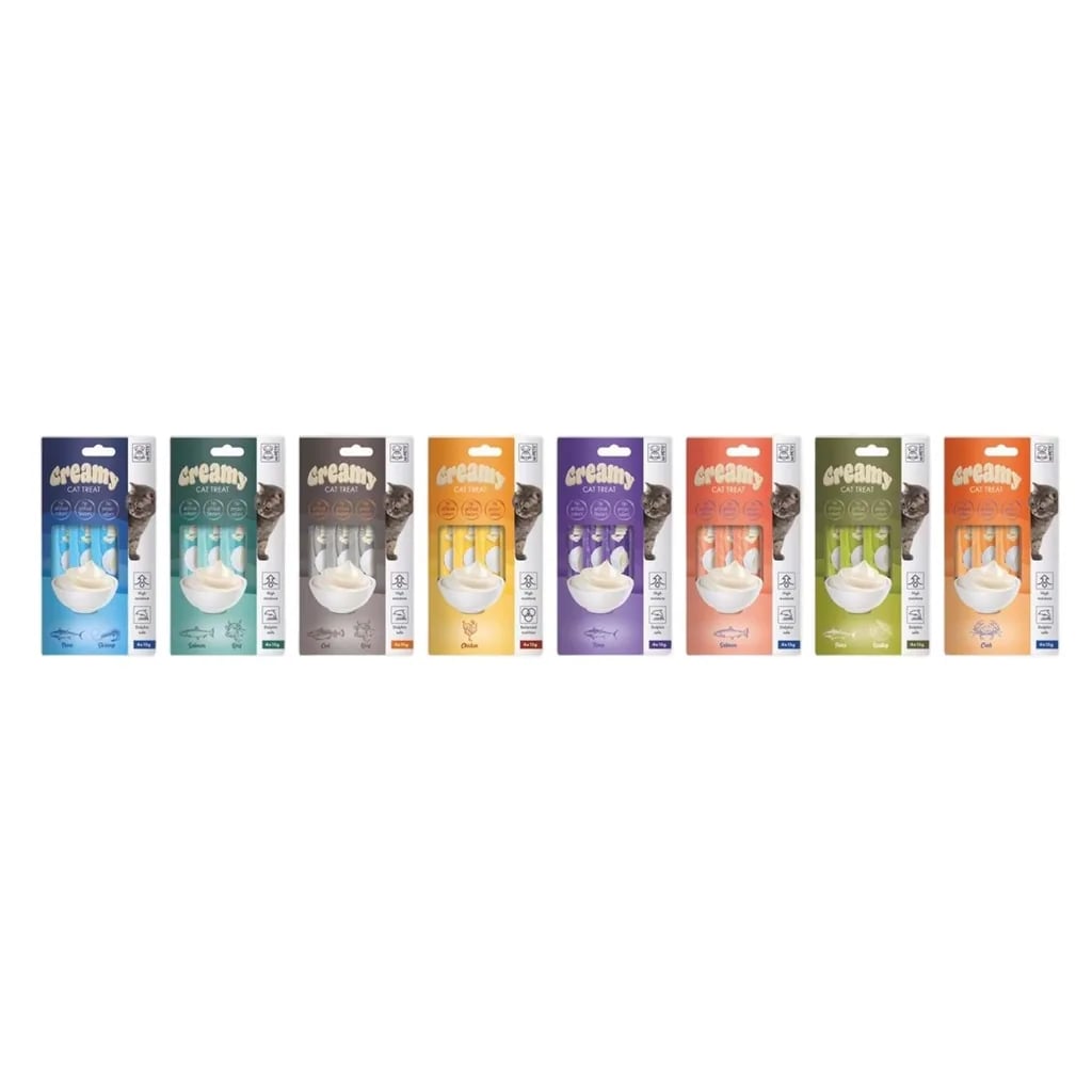 M-PETS Creamy Karışık Kedi Ödülü 4x15gr x 8 Adet