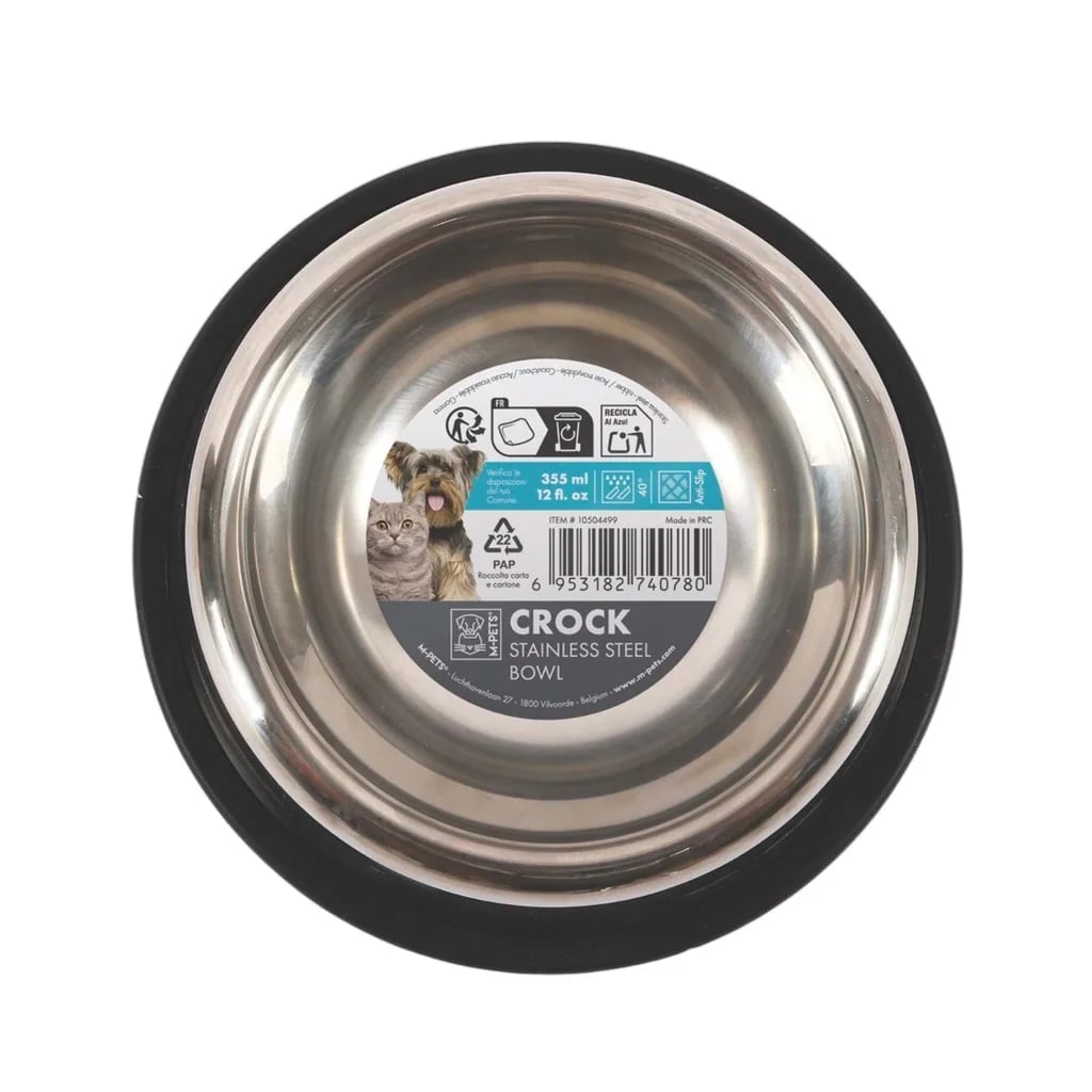 M-PETS CROCK PASLANMAZ ÇELİK MAMA KABI (S)