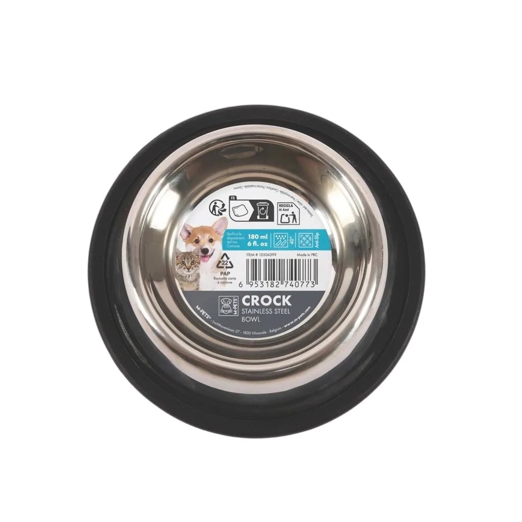 M-PETS CROCK PASLANMAZ ÇELİK MAMA KABI (XS)