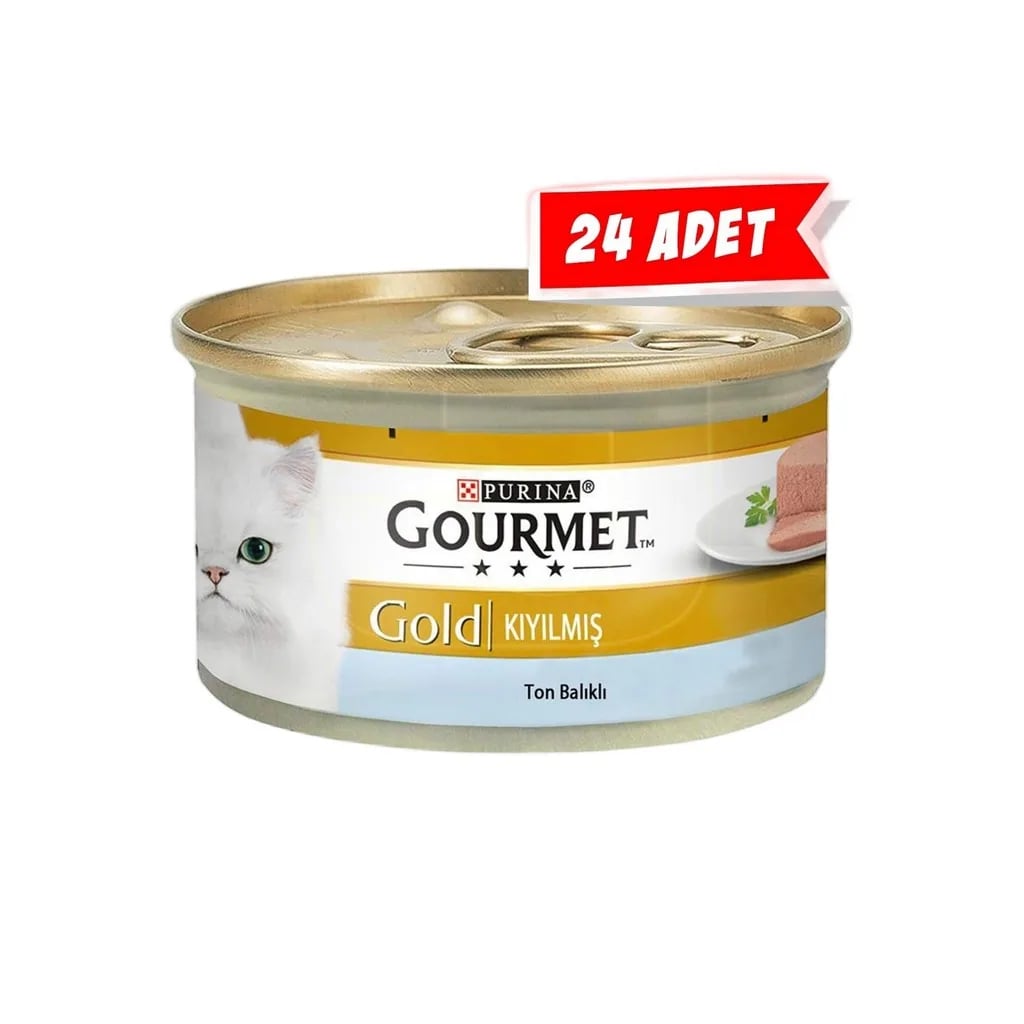 Gourmet Gold Kıyılmış Ton Balıklı Yetişkin Kedi Konservesi 24x85gr 24lü