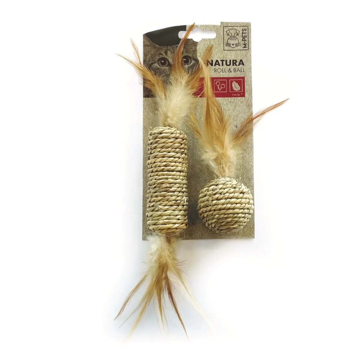M-PETS NATURA ROLL/BALL KEDİ OYUNCAĞI MİX COLOR