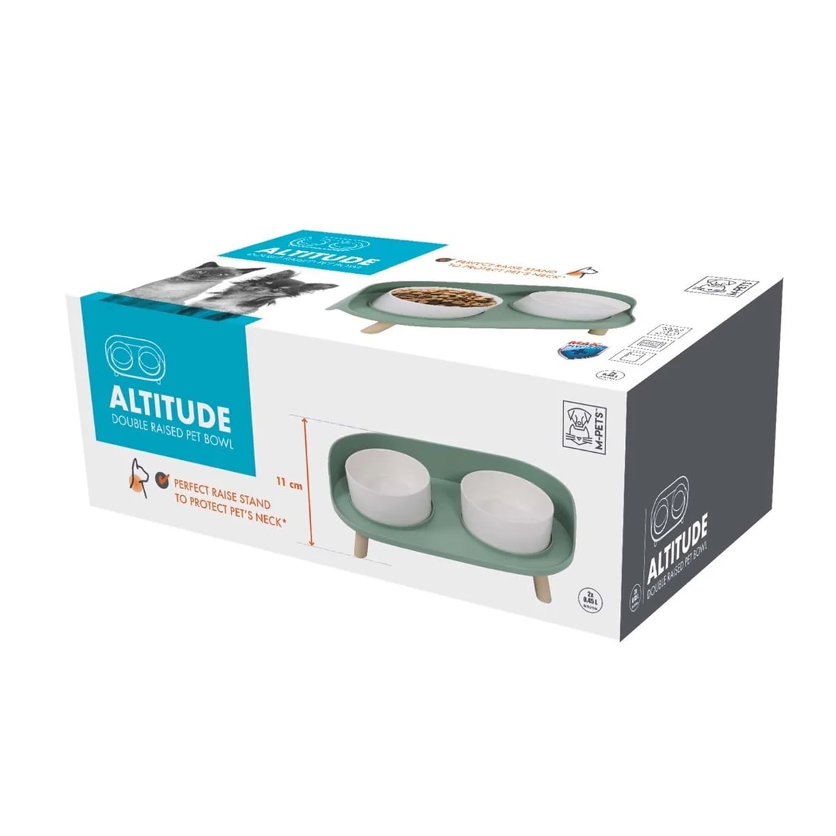 M-PETS ALTITUDE 2Lİ MAMA KABI STANDI 2X450ML