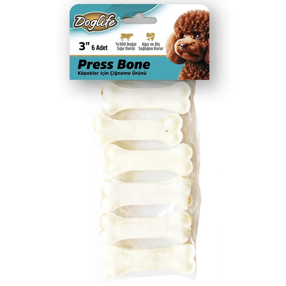 DOGLİFE PRESS KEMİK WHİTE 20GR/AD. 6LI