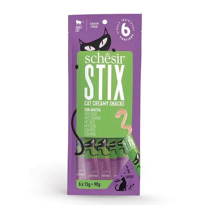 Schesir Cat Stix Ördekli Krema Kedi Ödülü 6x15gr