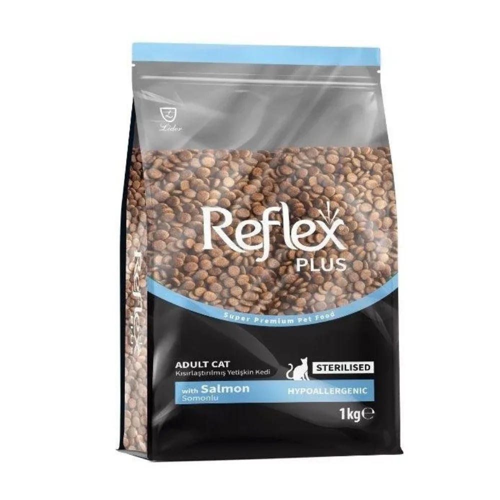 Reflex Plus Somonlu Kısırlaştırılmış Hipoalerjenik Yetişkin Kedi Maması 1 kg