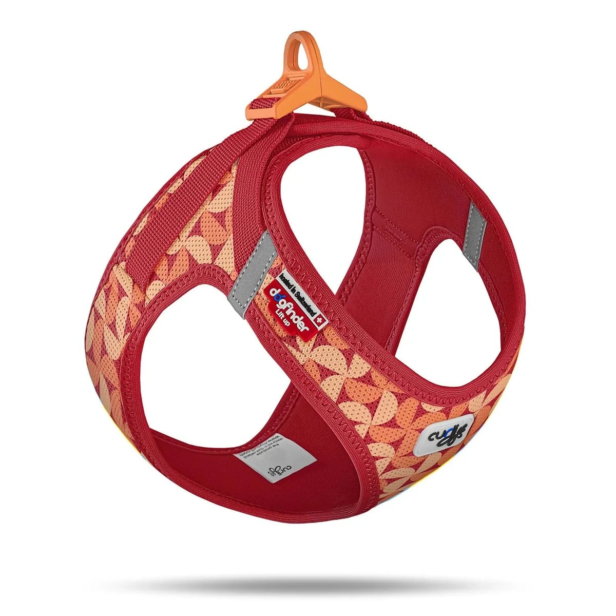 CURLI VEST HARNESS AIR-MESH LE26 SEMI CIRCLE RED XS