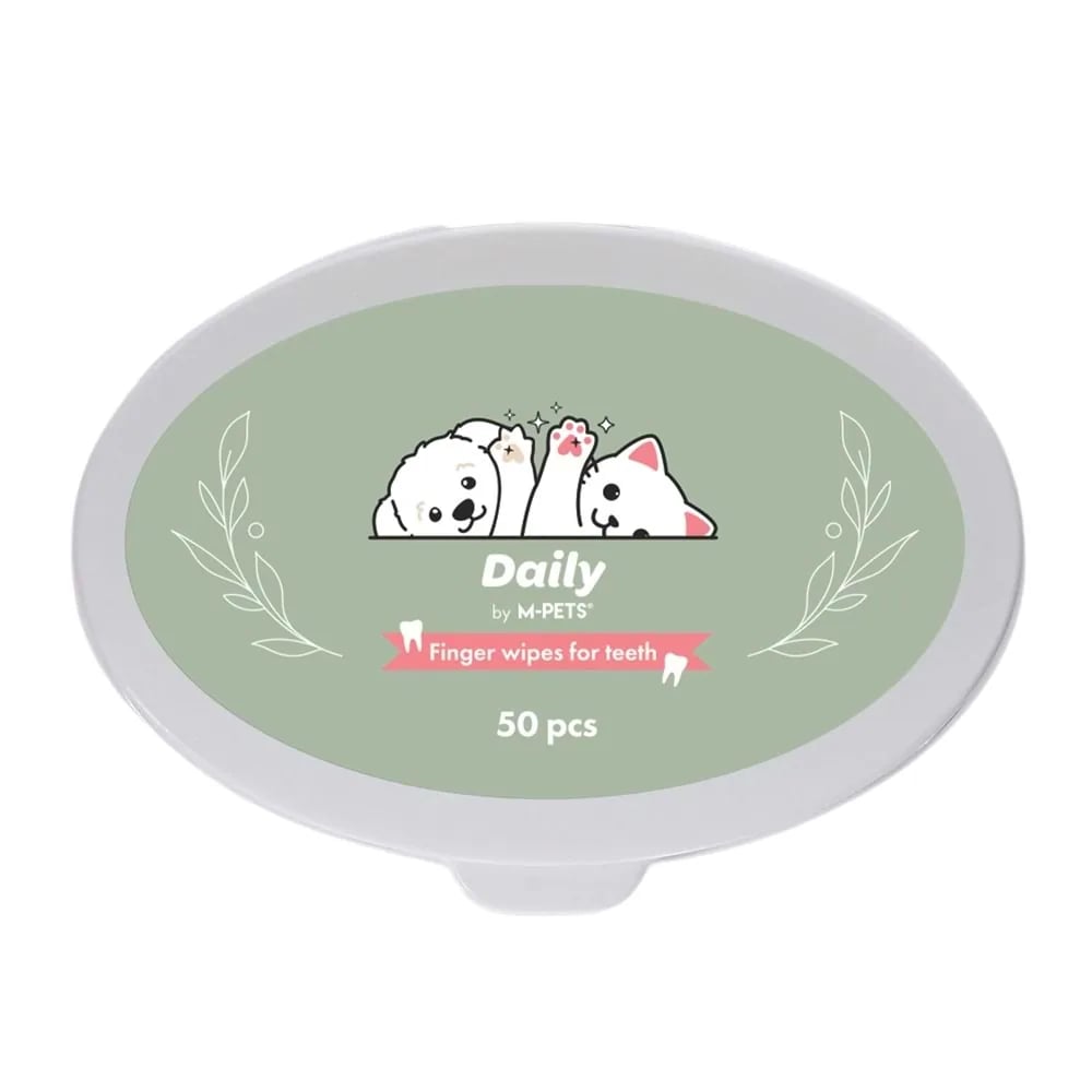 M-PETS DAİLY KEDİ ve KÖPEK DİŞ TEMİZLİĞİ İÇİN PARMAK PEDİ 50Lİ