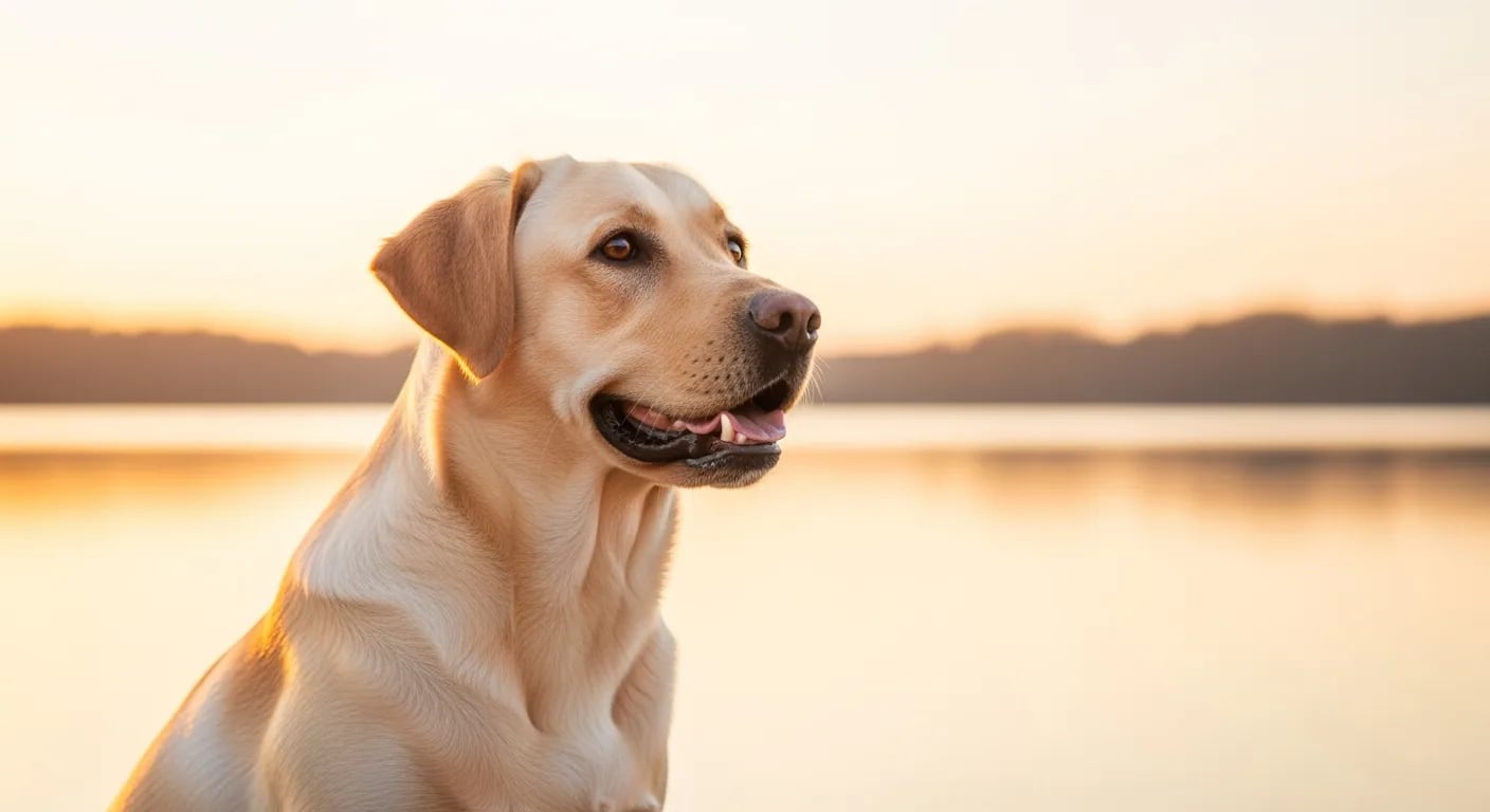 Sari Labrador Retriever — kisa parlak tüylü, enerjik su seven köpek