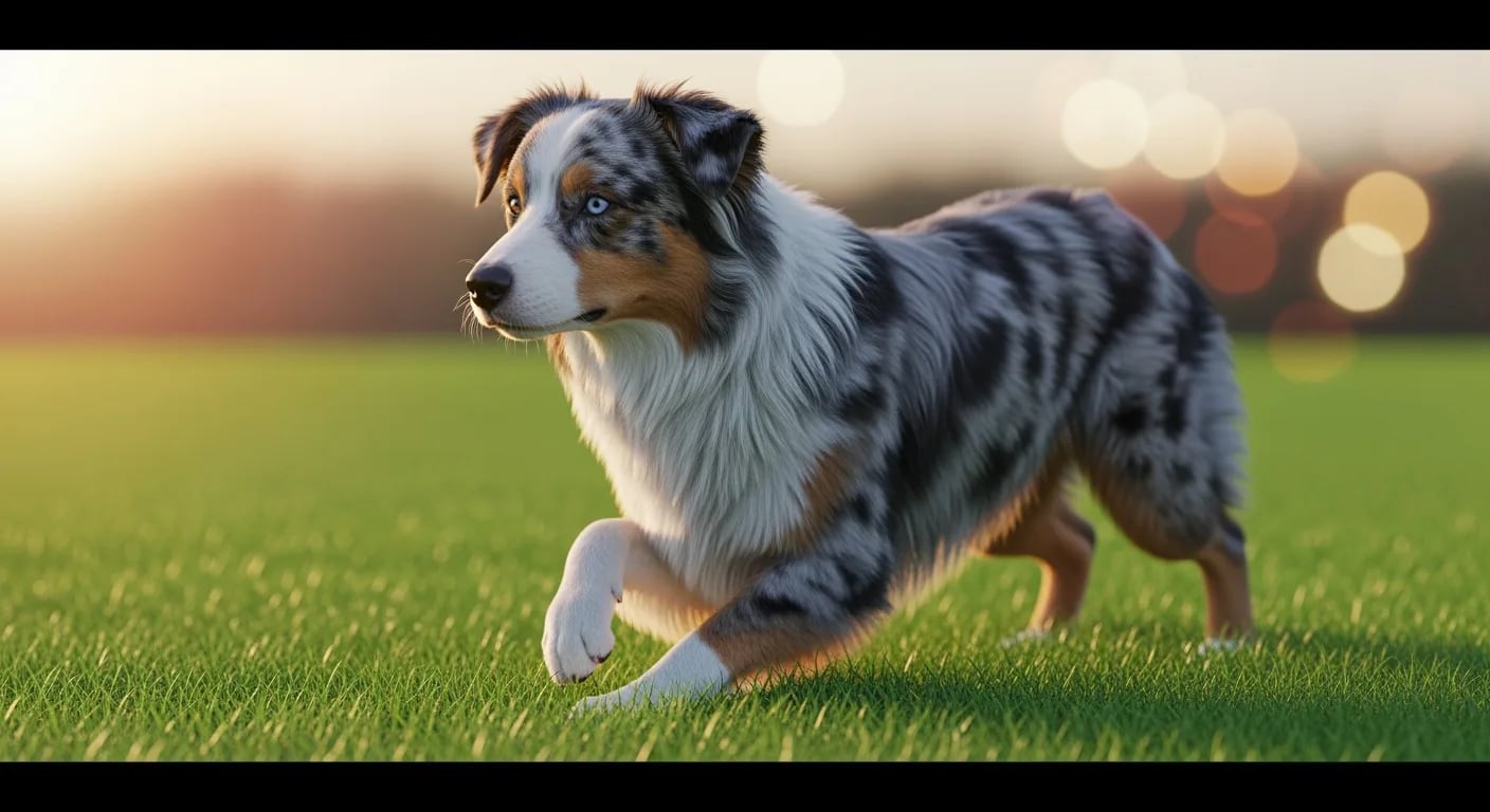 Avustralya Çoban Köpegi — blue merle desenli, son derece zeki çoban köpegi