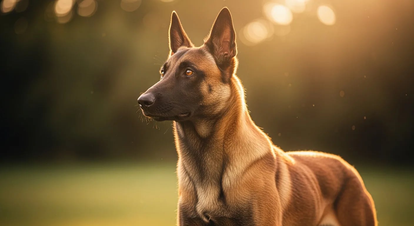 Belçika Malinois — atletik, koyu fawn renkli polis ve görev köpegi