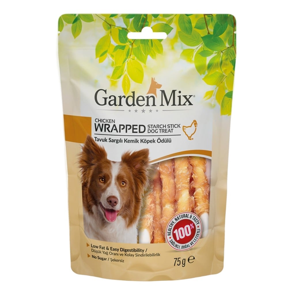Garden Mıx Tavuk Sargılı Kemik Köpek Ödülü 75 Gr X 5 ADET